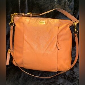 Coach Madison Isabelle Cognac Leather Hobo 21224